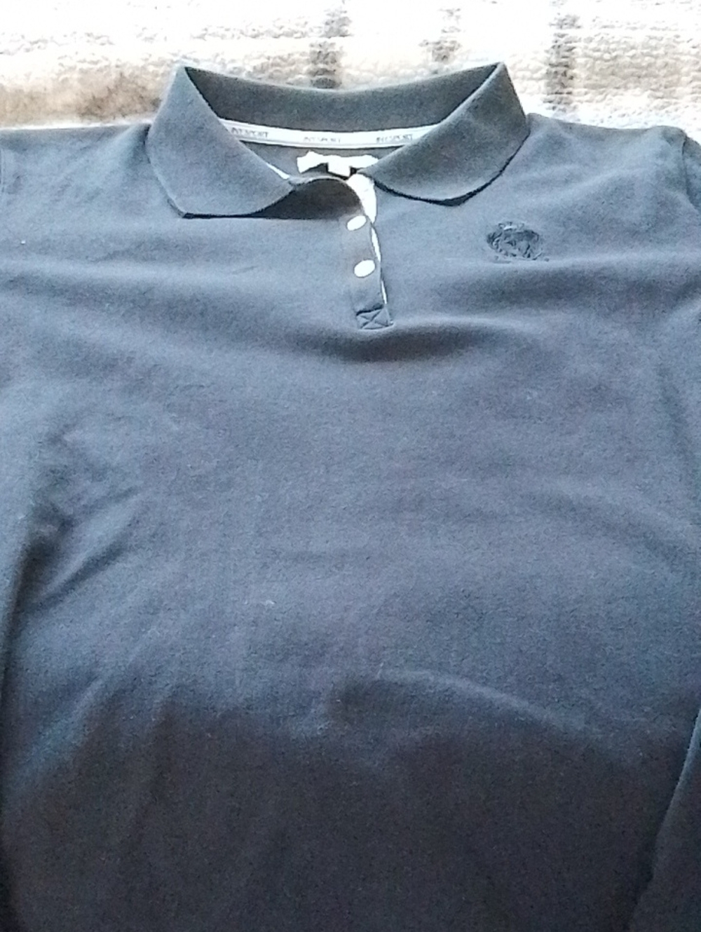 Jones New York Navy Polo Short Sleeve Tee